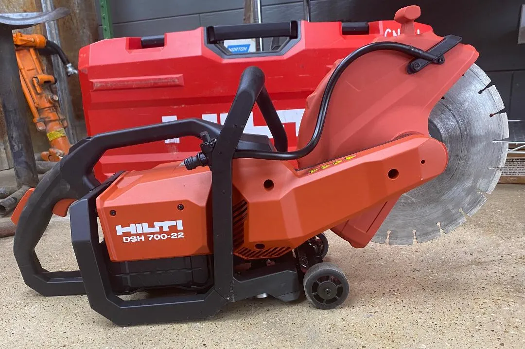 Concrete Tool Rentals: Core Drills, Concrete Saws, Grinders and Finishing Equipment 1 Concrete Saw, Handheld, Battery Hilti 12"