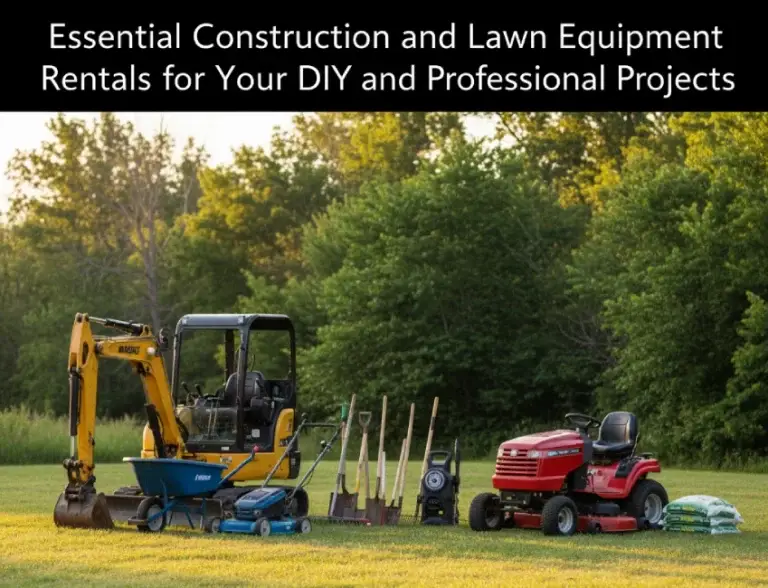 Essential Construction and Lawn Equipment Rentals for Your DIY and Professional Projects