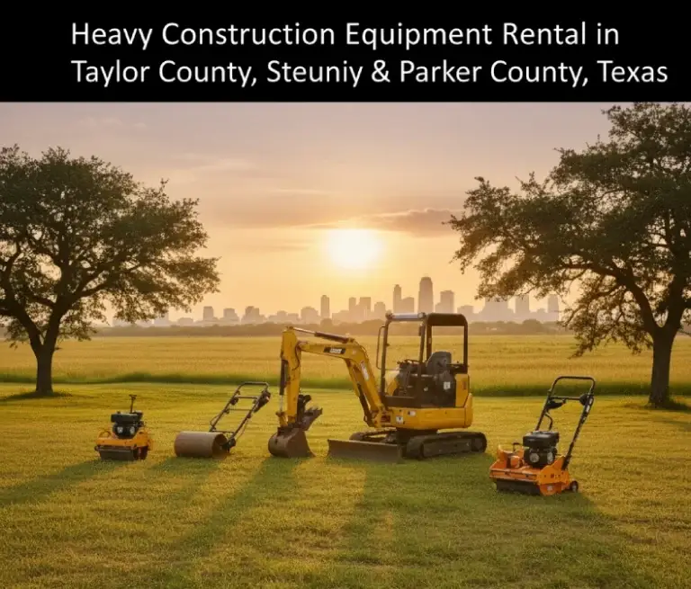 Heavy Construction Equipment Rental in Taylor County, Stephens County & Parker County, Texas