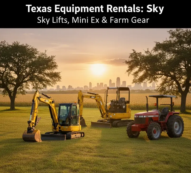 rent a sky lift, mini excavator rental, farm equipment rental, texas rental equipment, Taylor County equipment rental, Weatherford construction rental
