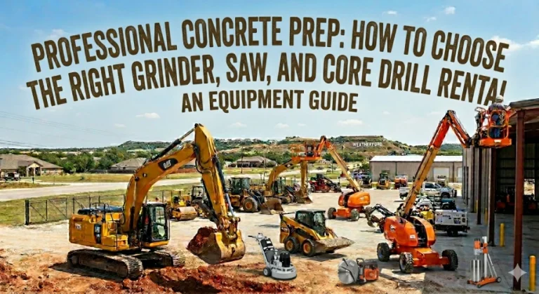 Professional Concrete Prep: How to Choose the Right Grinder, Saw, and Core Drill Rental